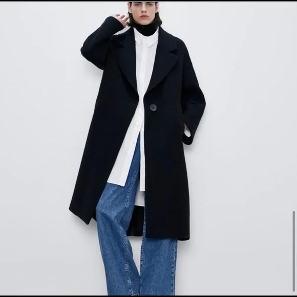 Zara | Jackets & Coats | Nwt Zara Wool Blend Oversized Coat